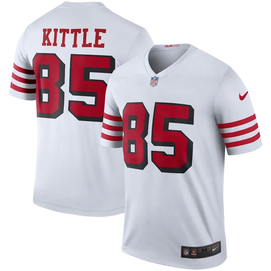 Men San Francisco 49ers 85 George Kittle Nike White Color Rush Legend NFL Jersey
